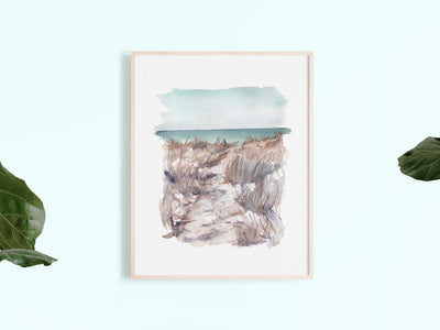 Watercolor Sea Green 1, 8x10 & 5x7 Print, art print, wall art, home decor, beach art, coastal art