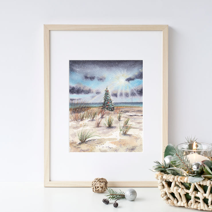 Christmas Beach Day 8x10 or 5x7 Fine Art Print