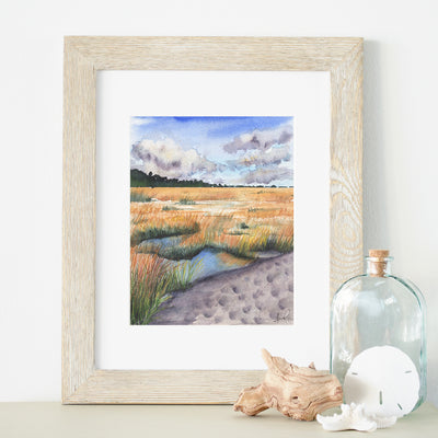 Golden Marsh 5x7 or 8x10 Fine Art Print