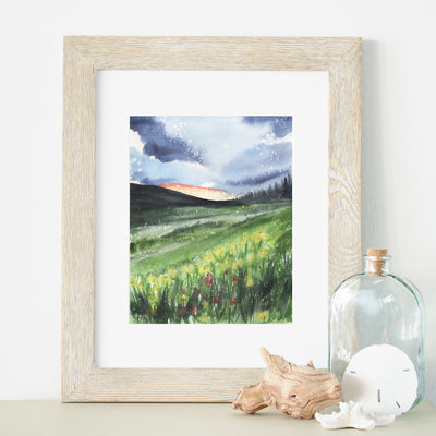 Mountain Meadow 5x7 or 8x10 Fine Art Print