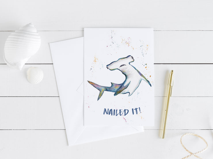 Nailed it! 5x7 Blank Greeting Card