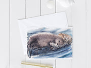 Otter Mama 5x7 Blank Greeting Card