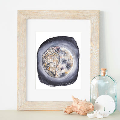 Oyster Moon 5x7 or 8x10 Fine Art Print