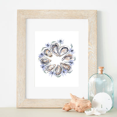 Oyster Wreath 5x7 or 8x10 Fine Art Print