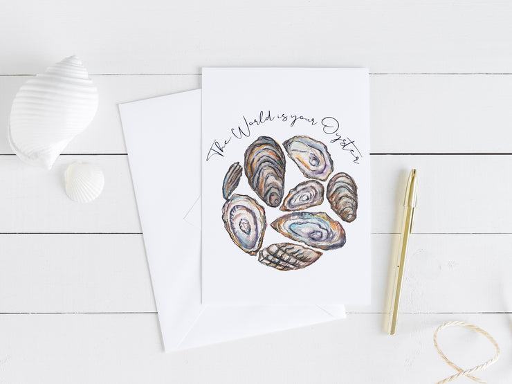 Oyster Celebration! 5x7 Blank Greeting Card