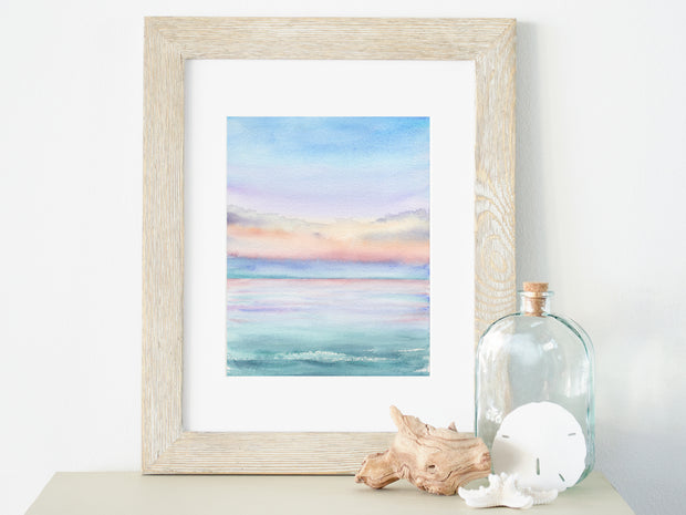 Pastel Sunrise I 8x10, 5x7, or 11x14 in Fine Art Print