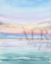 Pastel Waters Print Set- Coastal Wall Art (Set of 2)