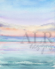 Pastel Waters Set of Two 8x10 or 5x7 Fine Art Prints