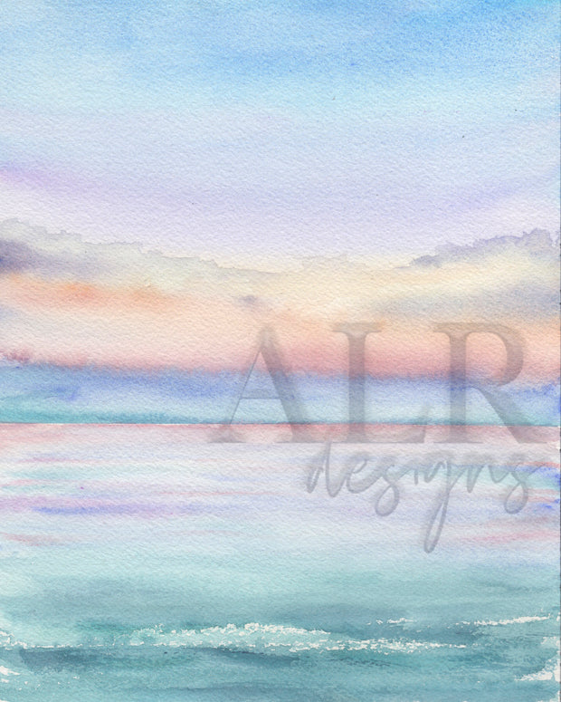 Pastel Waters Set of Two 8x10 or 5x7 Fine Art Prints