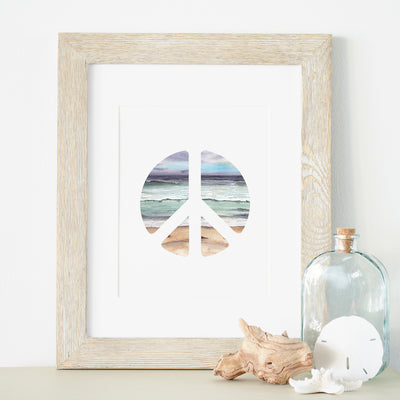 Peace and Oceans 5x7 or 8x10 Fine Art Print