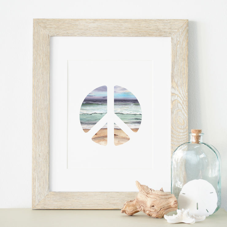 Peace and Oceans 5x7 or 8x10 Fine Art Print