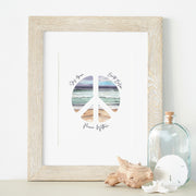 Peace and Oceans 5x7 or 8x10 Fine Art Print