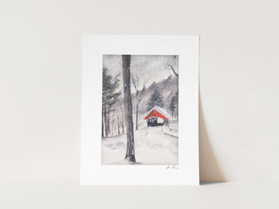 Red Bridge 5x7 Matted Archival Print