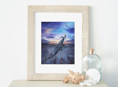 Mermaid Afterglow 8x10 or 5x7 in. Fine Art Print