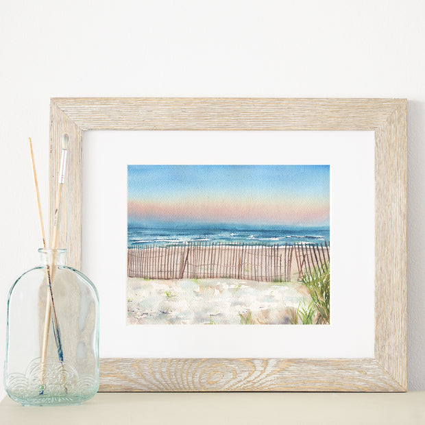 Beach Fence 5x7, 8x10, or 11x14 in. Fine Art Print.