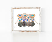 Shell Friends 4, 8x10 or 5x7 Fine Art Print