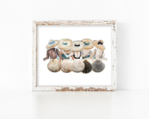 Shell Friends Group 2, 8x10 or 5x7  Fine Art Print