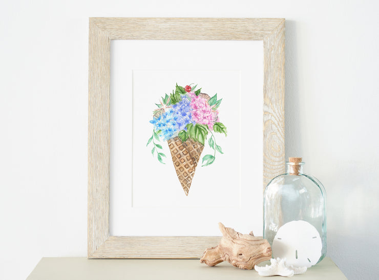 Hydrangea Ice Cream 8x10 or 5x7 in. Fine Art Print