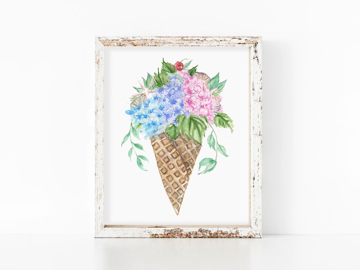 Hydrangea Ice Cream 8x10 or 5x7 in. Fine Art Print