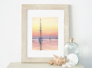 Vineyard Sunset 8x10 or 5x7 in. Fine Art Print