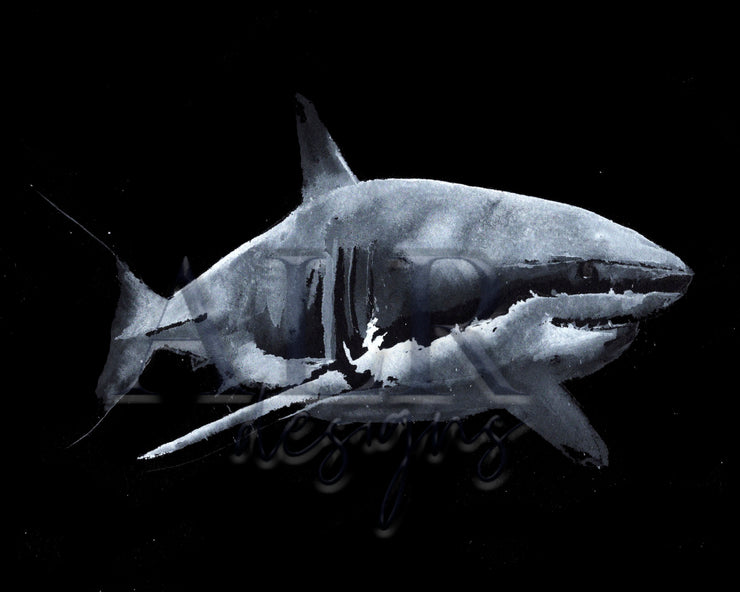 Shark in the Dark 11x14 Fine Art Print