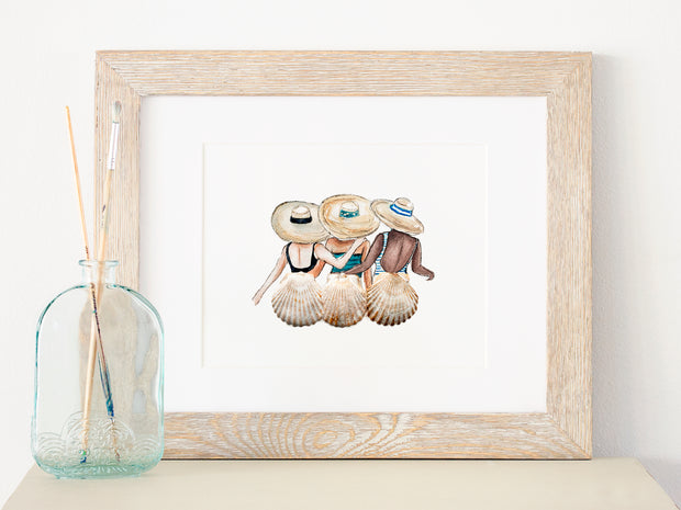 Shell Friends III 8x10 or 5x7 P Fine Art Print