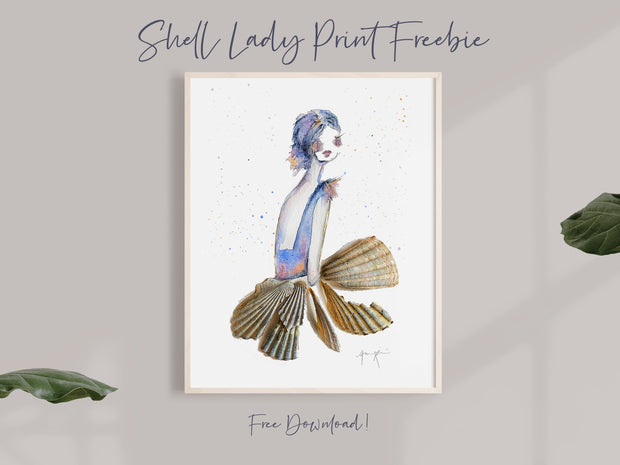 Free Shell Lady Print Download