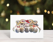 Shell Friends Blank Christmas Greeting Card