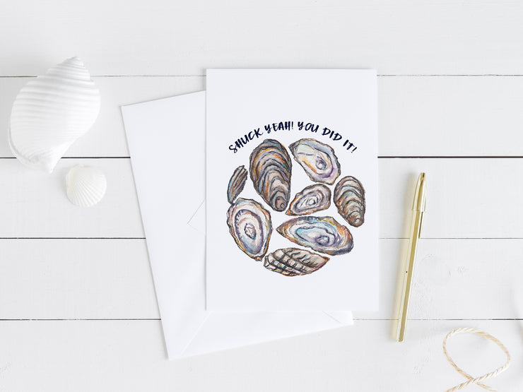 Oyster Celebration! 5x7 Blank Greeting Card