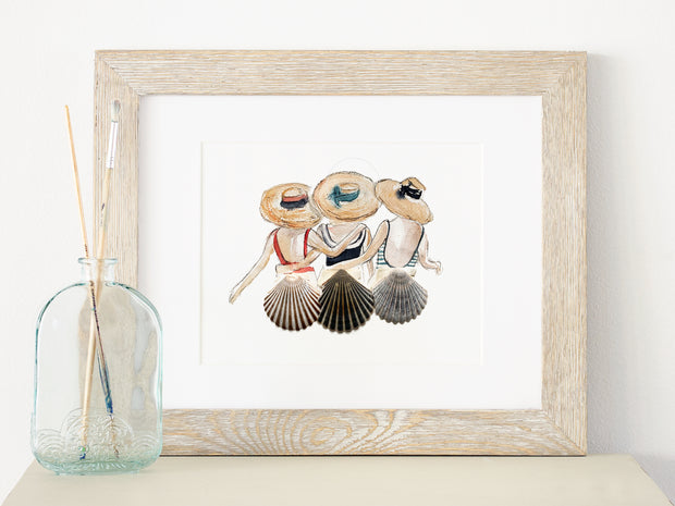 Shell Friends 8x10 or 5x7  Fine Art Print