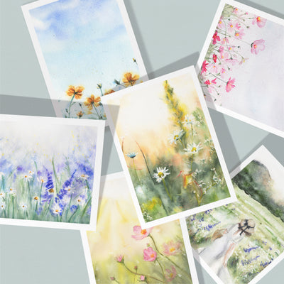 Spring Morning Notecard Set of 6 or 12