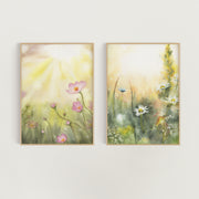 Spring Morning Print Set- Botanical Wall Art (Set of 2)