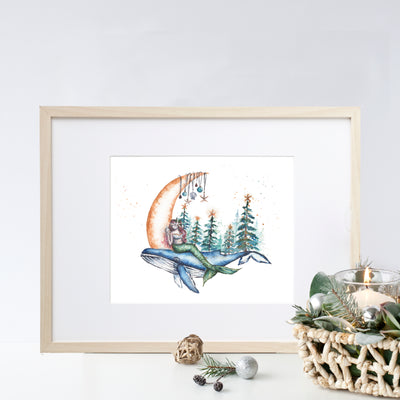 Christmas Crescent 8x10 or 5x7 Fine Art Print