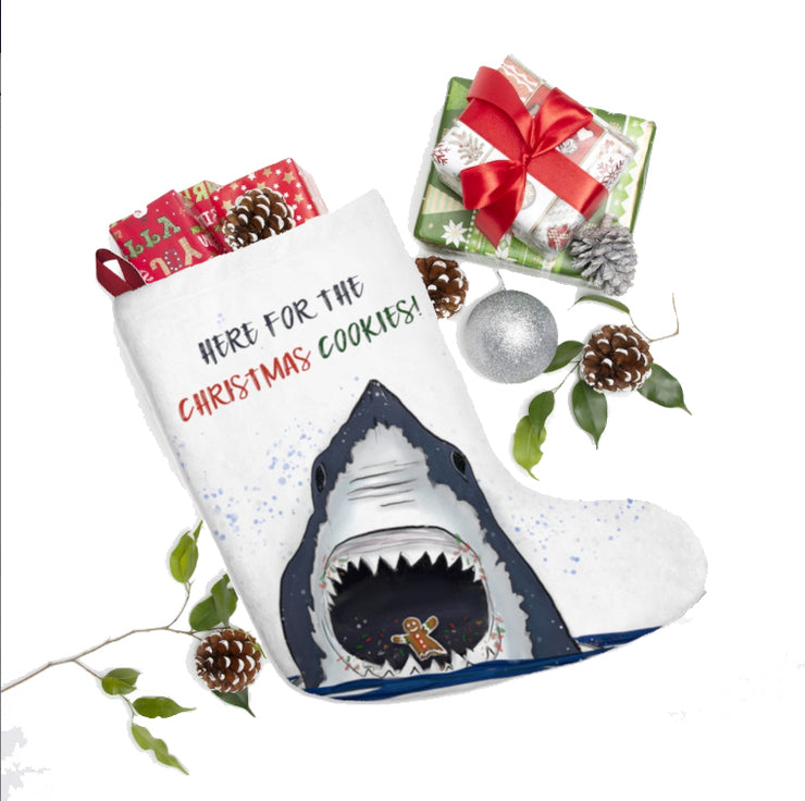 Christmas Cookie Shark Christmas Stocking