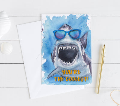 You're the Coolest 5x7 Blank Greeting Card