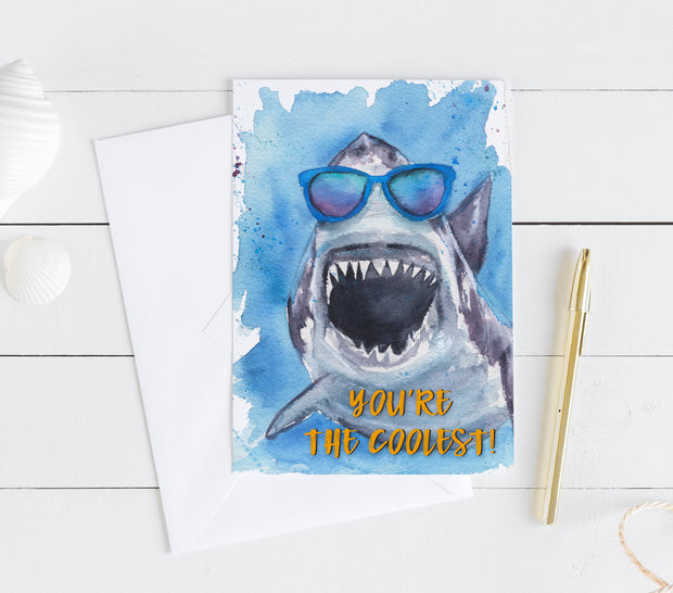 You're the Coolest 5x7 Blank Greeting Card